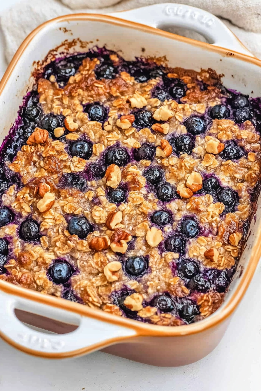 Blueberry Baked Oatmeal Recipe Delicious Blueberry Baked Oatmeal