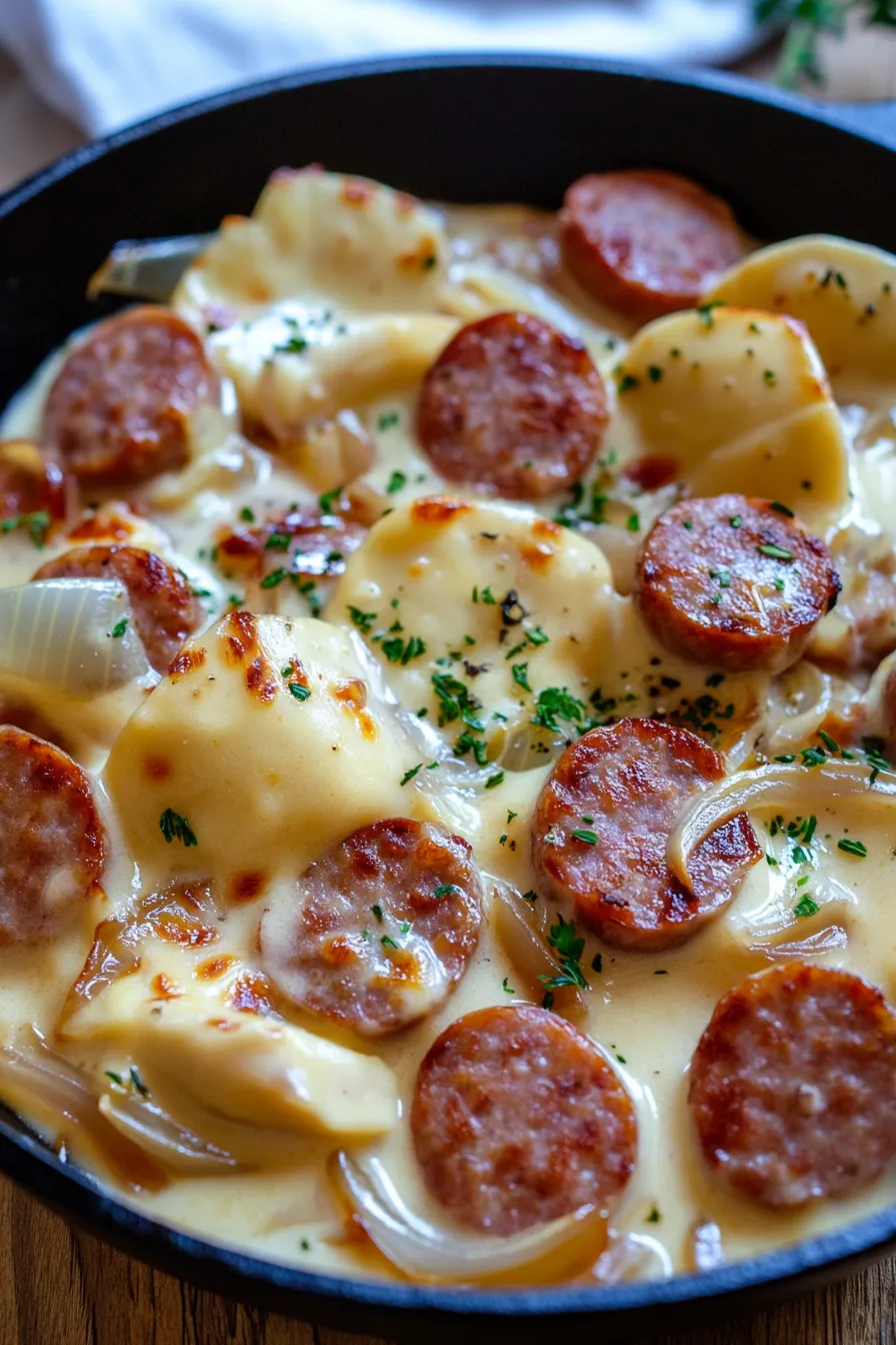 Delicious Crockpot Pierogi Casserole
