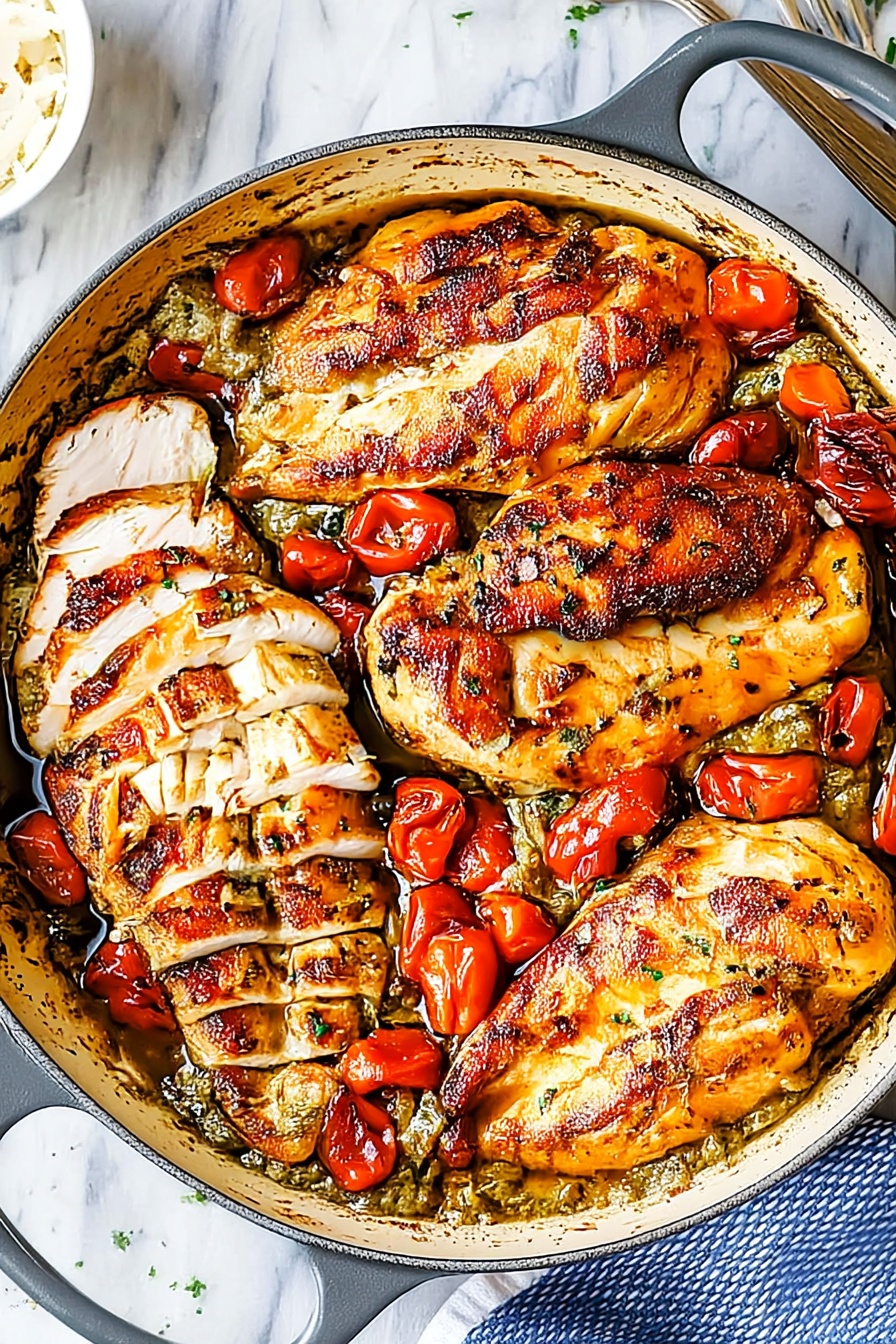 Pesto Chicken Magic: Savor This Flavor-Packed Feast!