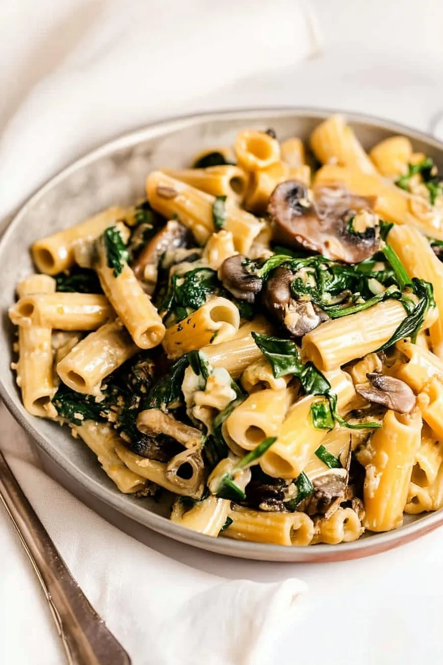 Spinach Mushroom Pasta: A Creamy, Soul-Warming Delight