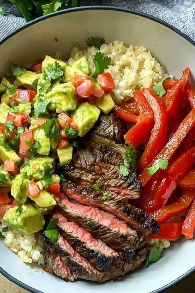 Delicious Steak Fajita Bowl