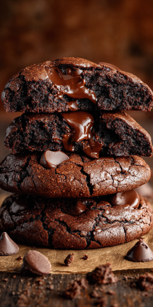 Close-up of raw materials for baking Fudgy Chewy Browkies with butter and chocolate