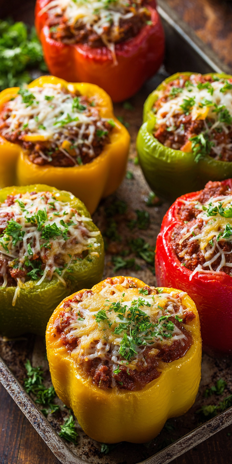 Ground Beef & Potato Stuffed Bell Peppers – Easy Dinner Recipe