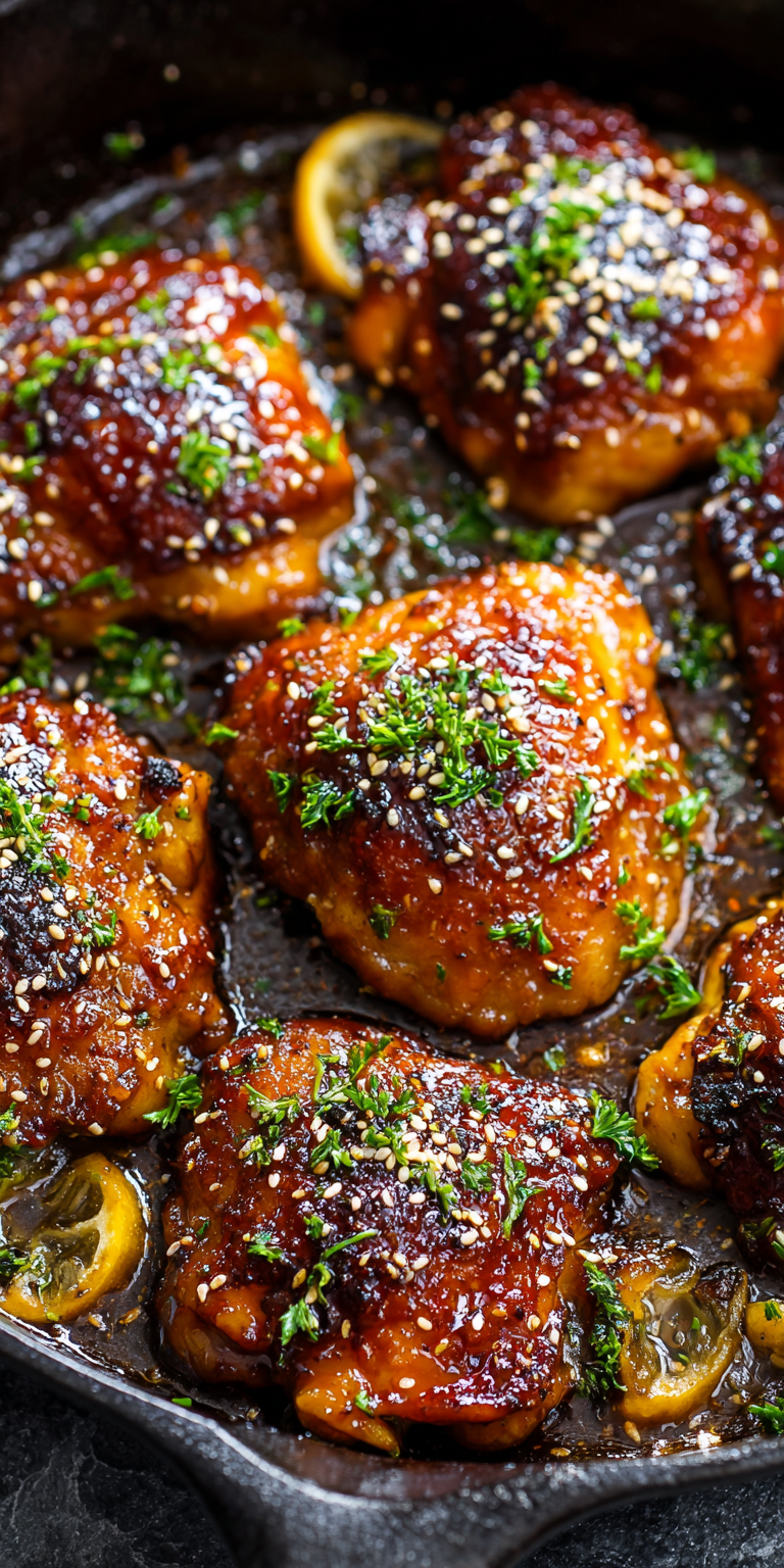 Honey Garlic Glazed Chicken Thighs – Juicy & Flavorful Recipe