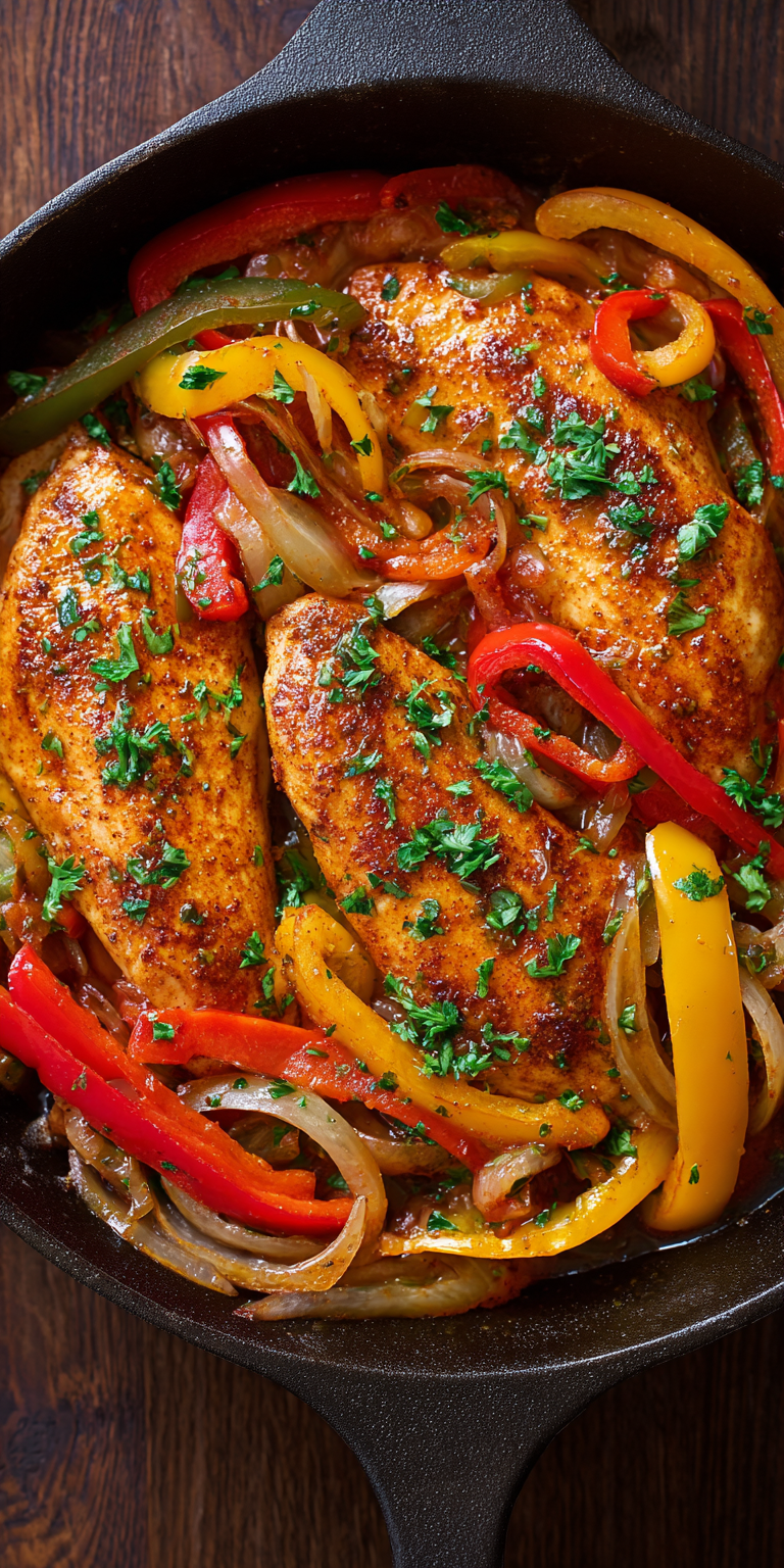 Cajun-Spiced Chicken Skillet – Bold & Zesty Recipe