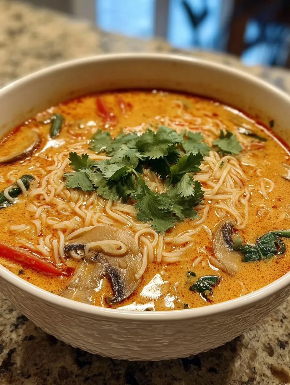 Thai Coconut Curry Noodle Soup