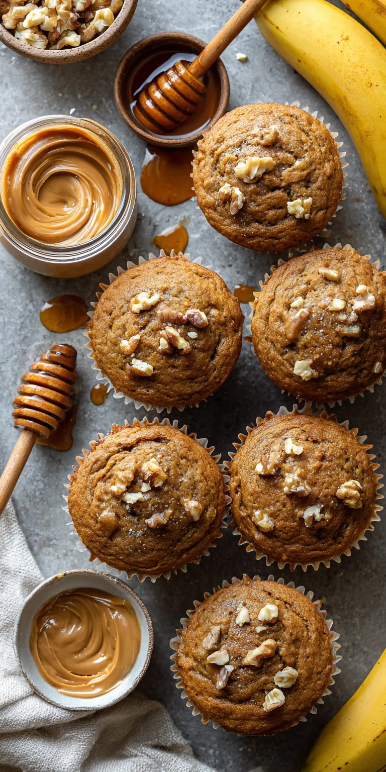 Banana Zucchini Muffins – Veggie-Packed & Delicious served warm with cozy spices