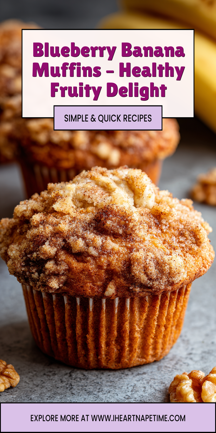 Blueberry Banana Muffins – Healthy Fruity Delight served warm with cozy spices