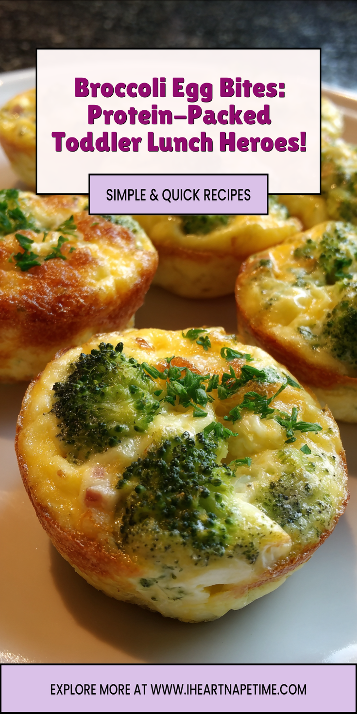 Broccoli Egg Bites: Protein-Packed Toddler Lunch Heroes! served warm with cozy spices