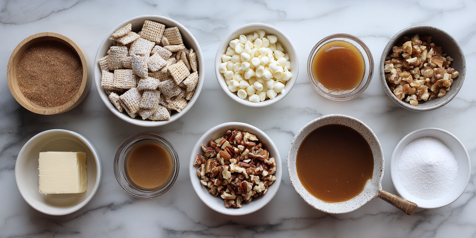 Caramel Apple Puppy Chow: Fall’s Crunchiest Sweet Treat! served warm with cozy spices