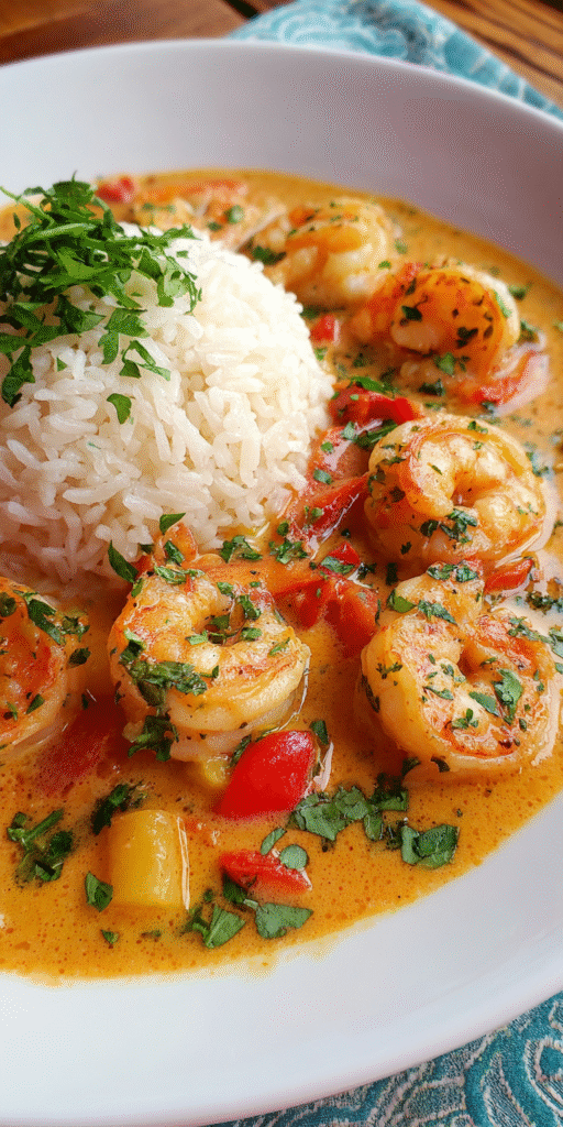 Coconut Curry Shrimp Scampi – Tropical Flavors Recipe