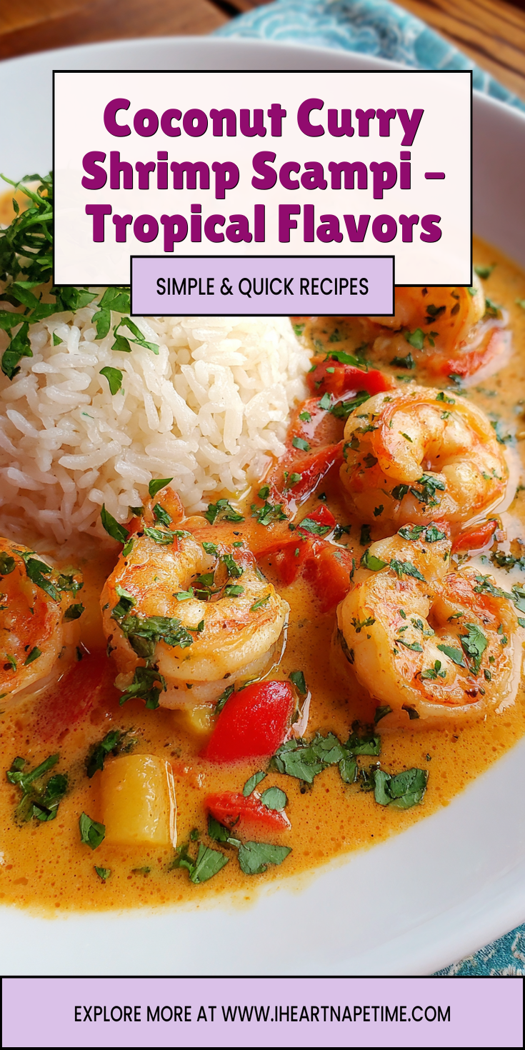 Coconut Curry Shrimp Scampi – Tropical Flavors served warm with cozy spices