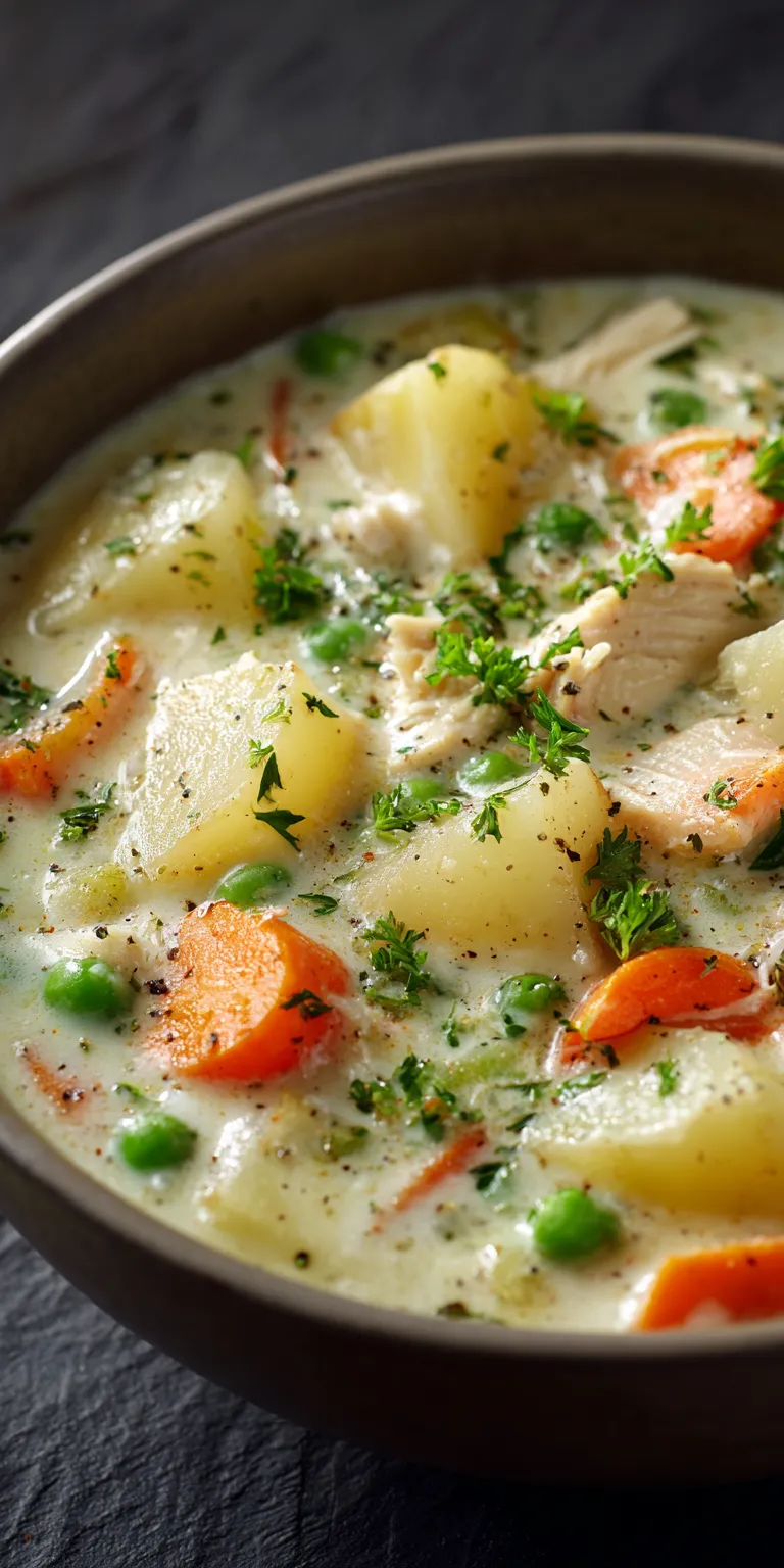 Creamy Chicken Potato Soup – Easy One-Pot Recipe served warm with cozy spices