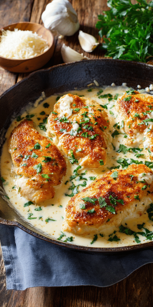 Creamy Garlic Chicken – Cozy Dinner Made Simple Recipe