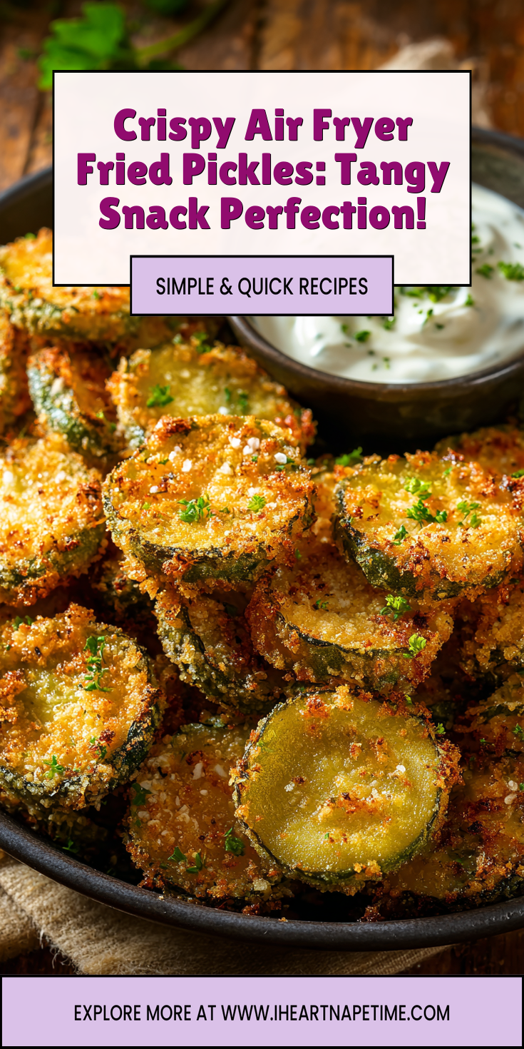Crispy Air Fryer Fried Pickles: Tangy Snack Perfection! served warm with cozy spices