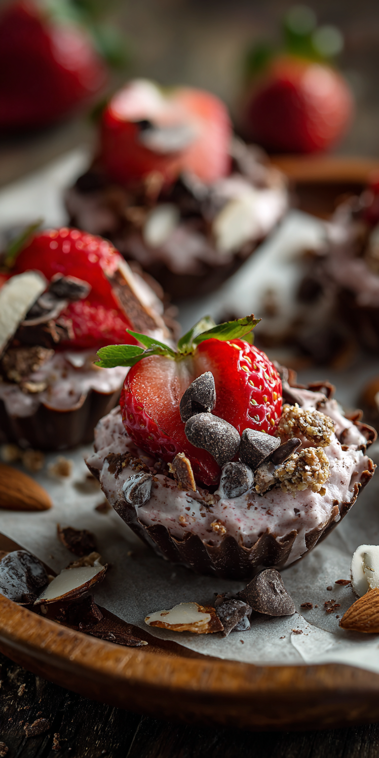 Decadent Chocolate Strawberry Yogurt Clusters: Pure Treats to Devour! Recipe