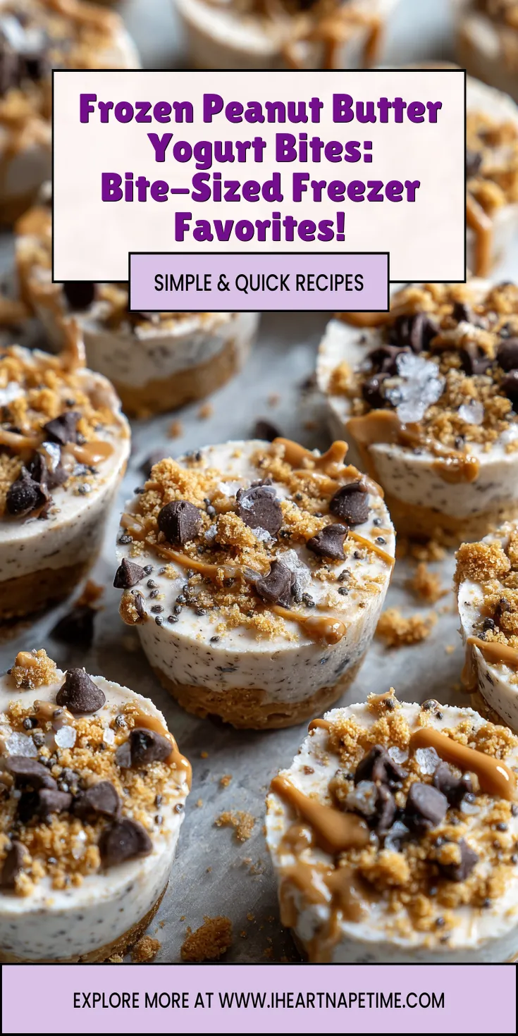 Frozen Peanut Butter Yogurt Bites: Bite-Sized Freezer Favorites! served warm with cozy spices