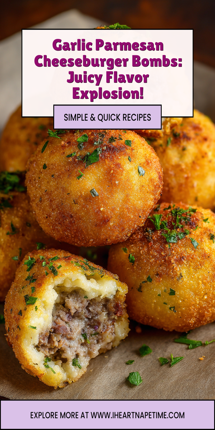 Garlic Parmesan Cheeseburger Bombs: Juicy Flavor Explosion! served warm with cozy spices