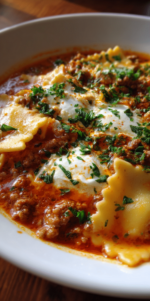 Gluten-Free Lasagna Soup – Cozy Guilt-Free Indulgence Recipe