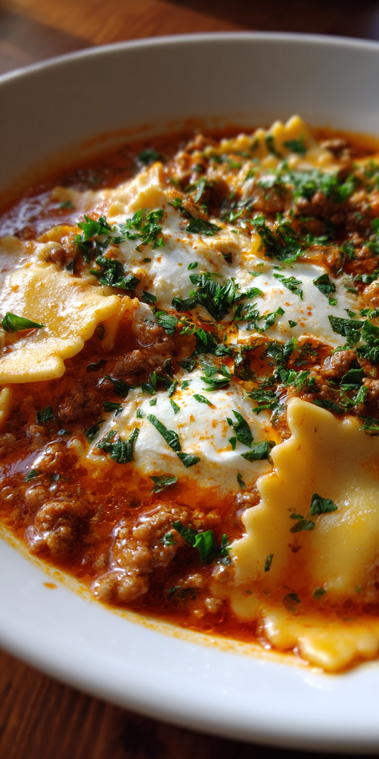 Gluten-Free Lasagna Soup – Cozy Guilt-Free Indulgence Recipe