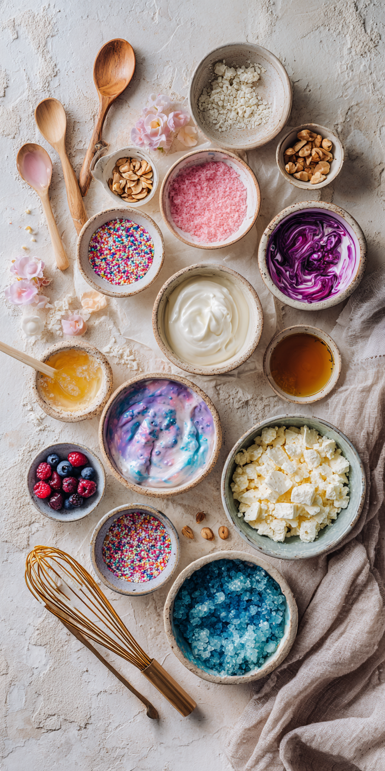 Magical Unicorn Yogurt Bark: Colorful Frozen Fun for Little Ones! served warm with cozy spices