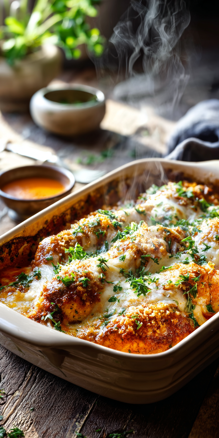 Buffalo Ranch Baked Chicken – Spicy & Cheesy Recipe