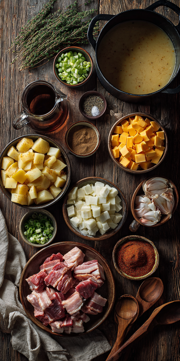 Outback-Style Chicken Bacon Potato Soup – Copycat Favorite served warm with cozy spices