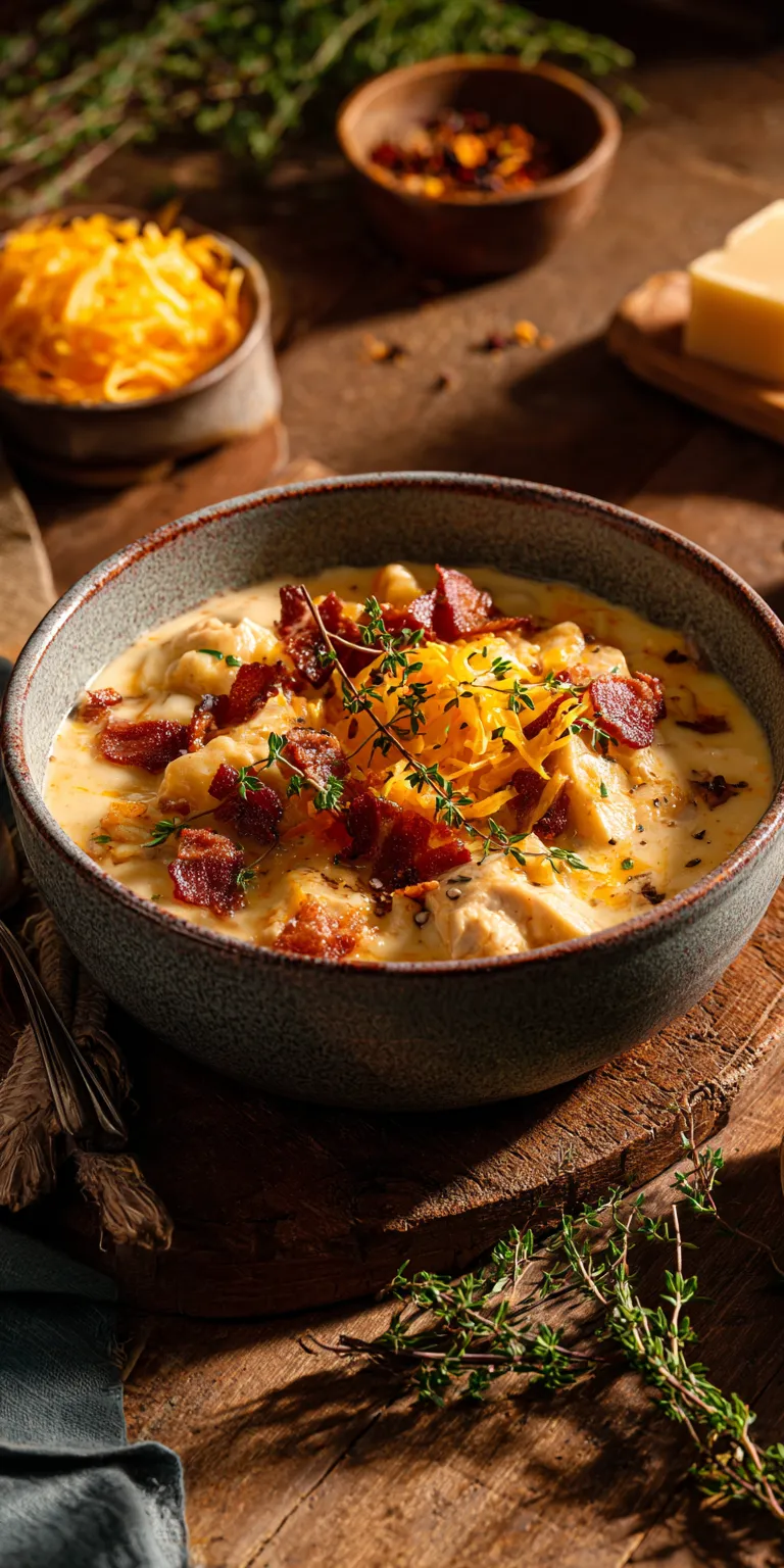 Outback-Style Chicken Bacon Potato Soup – Copycat Favorite served warm with cozy spices