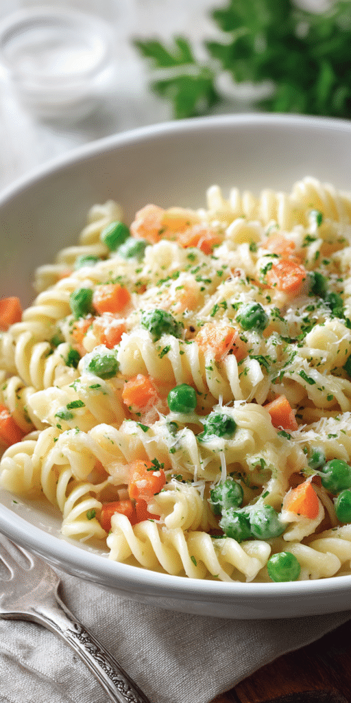 Parmesan Pea Pasta: Cheesy Veggie Twist Toddlers Love! Recipe