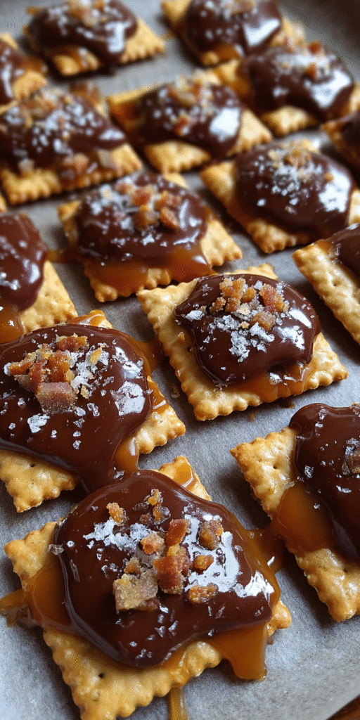 Salted Caramel Cracker Bites: Addictive Sweet & Salty Crunch! Recipe