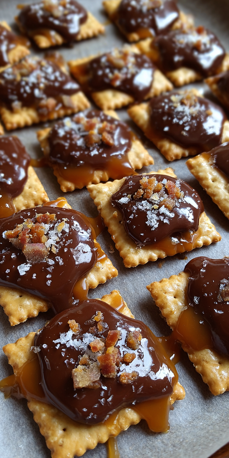 Salted Caramel Cracker Bites: Addictive Sweet & Salty Crunch! Recipe