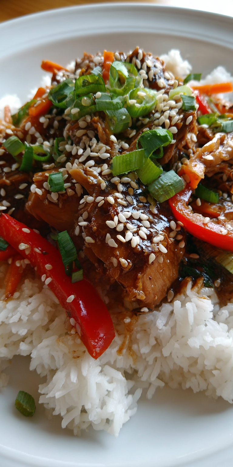 Slow Cooker Sesame Ginger Chicken Asian Inspired Comfort Recipe
