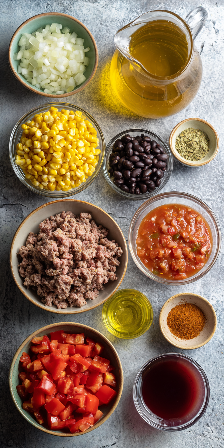 Slow Cooker Tex-Mex Taco Soup – Set & Forget Meal served warm with cozy spices