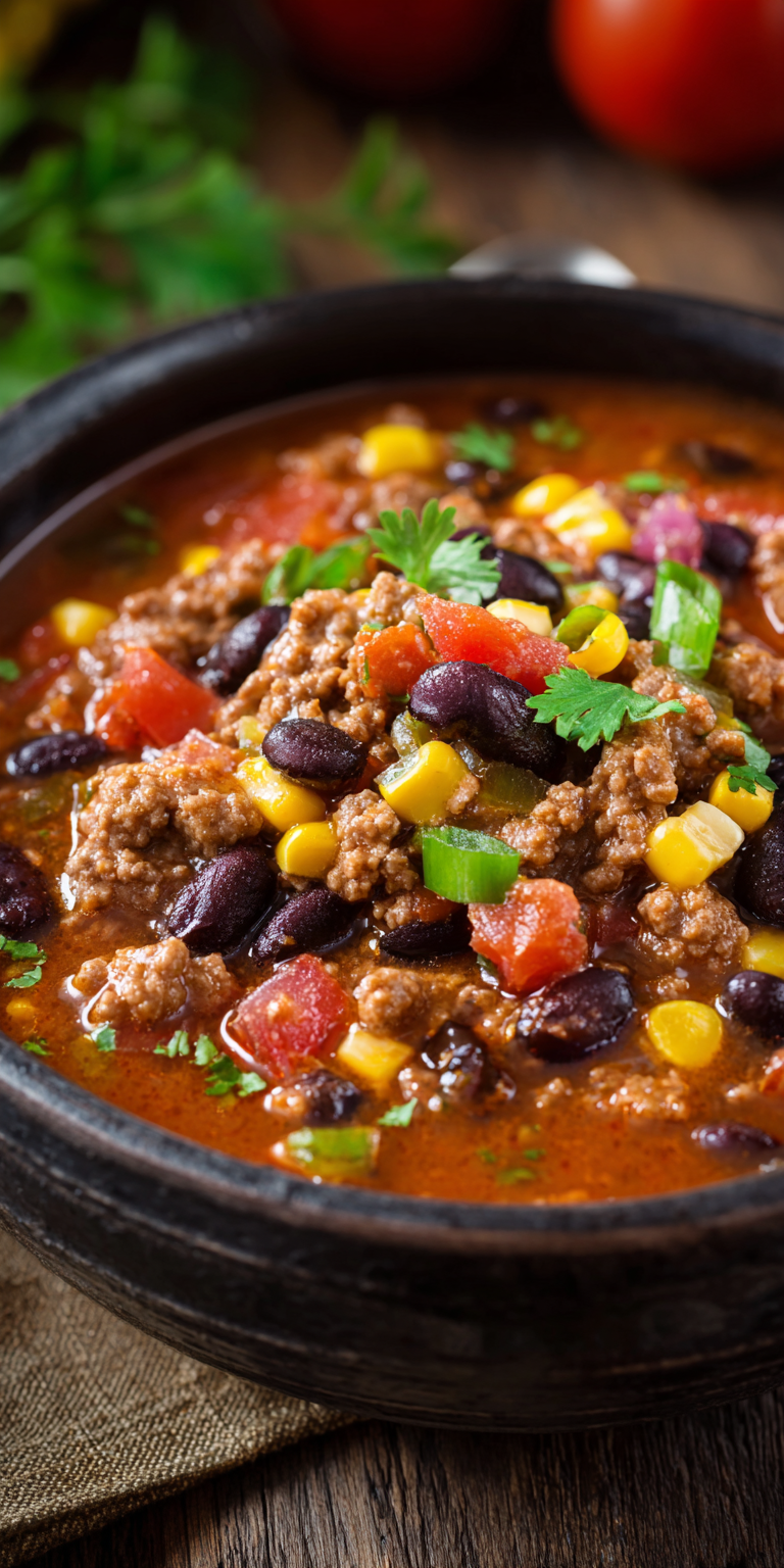 Slow Cooker Tex-Mex Taco Soup – Set & Forget Meal Recipe