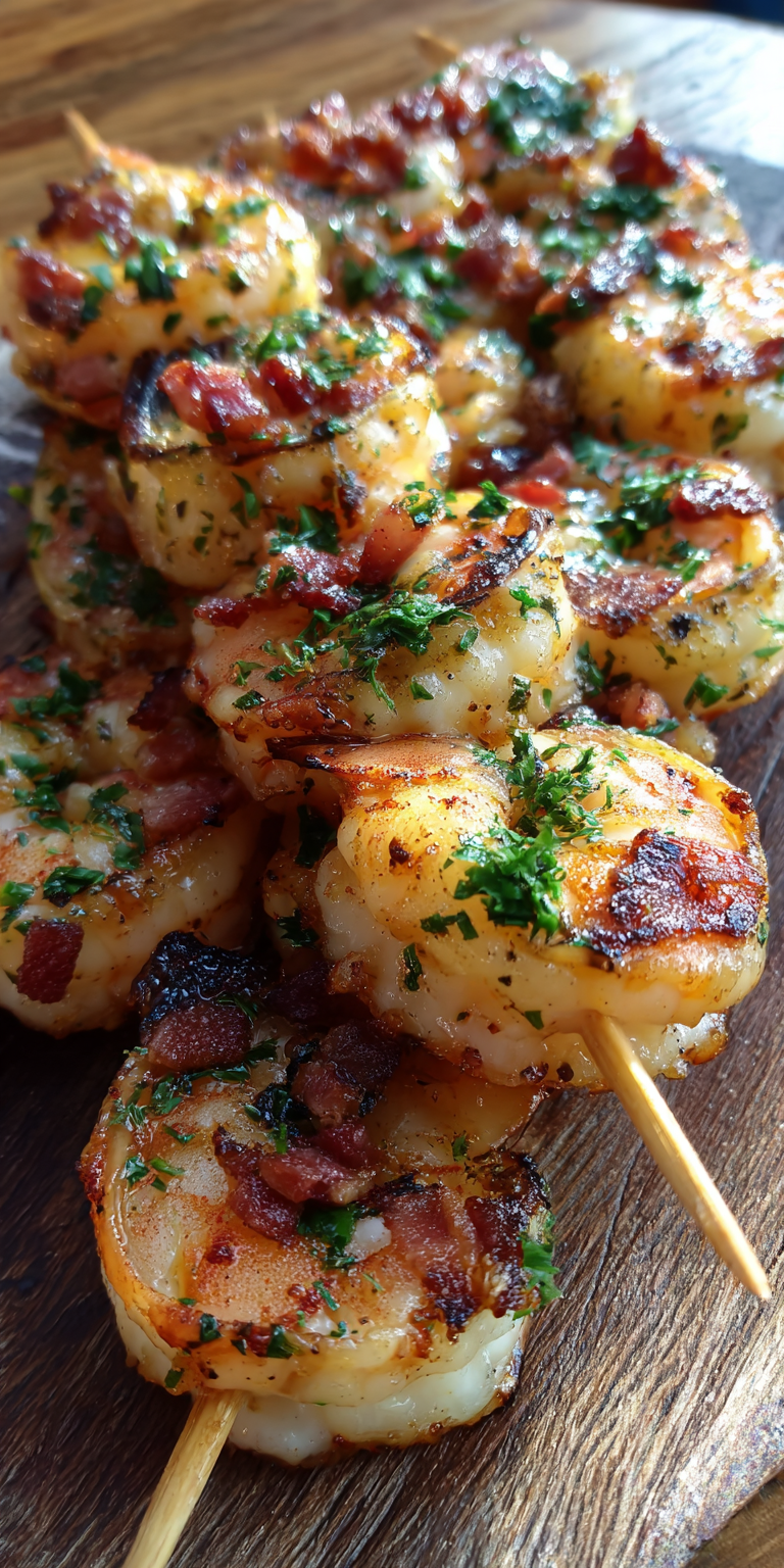 Smoky Grilled Shrimp Scampi Skewers – Perfect for BBQ Recipe