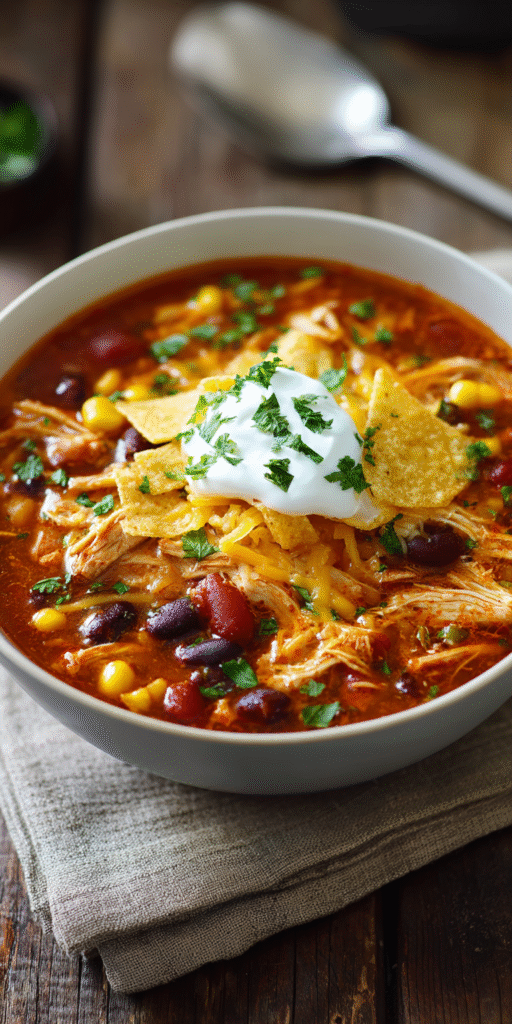 Spicy Chicken Taco Soup – One-Pot Flavor Explosion