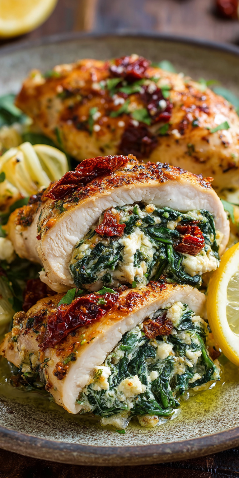 Stuffed Caprese Chicken Breasts – Mozzarella, Basil & Tomato served warm with cozy spices