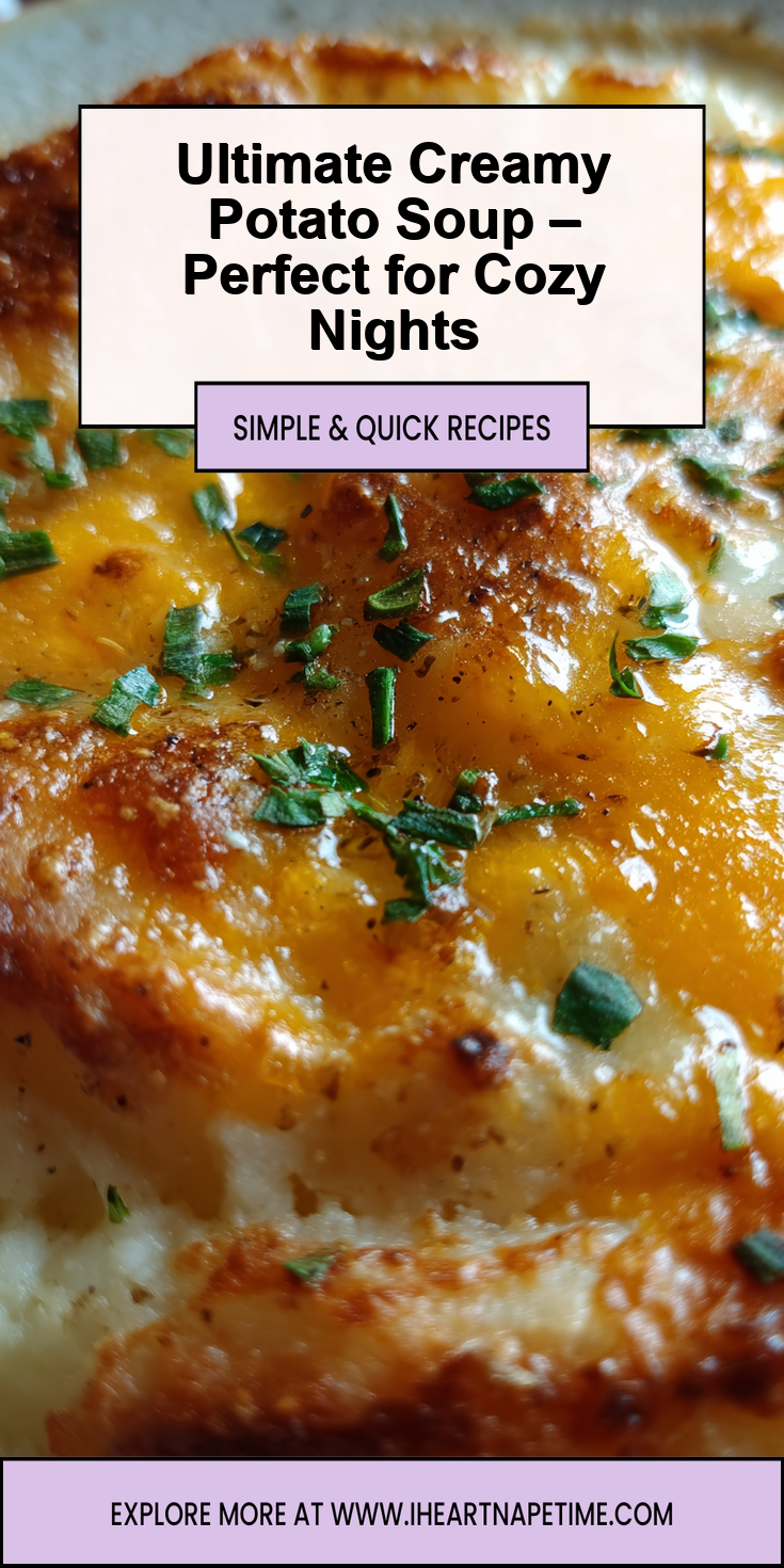 A bowl of The Ultimate Creamy Potato Soup for Cozy Nights, perfect for a warm, comforting meal