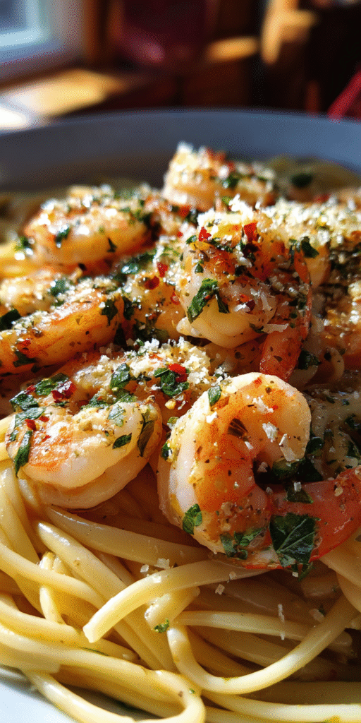 Zesty Lemon-Herb Shrimp Scampi with vibrant citrus and buttery notes
