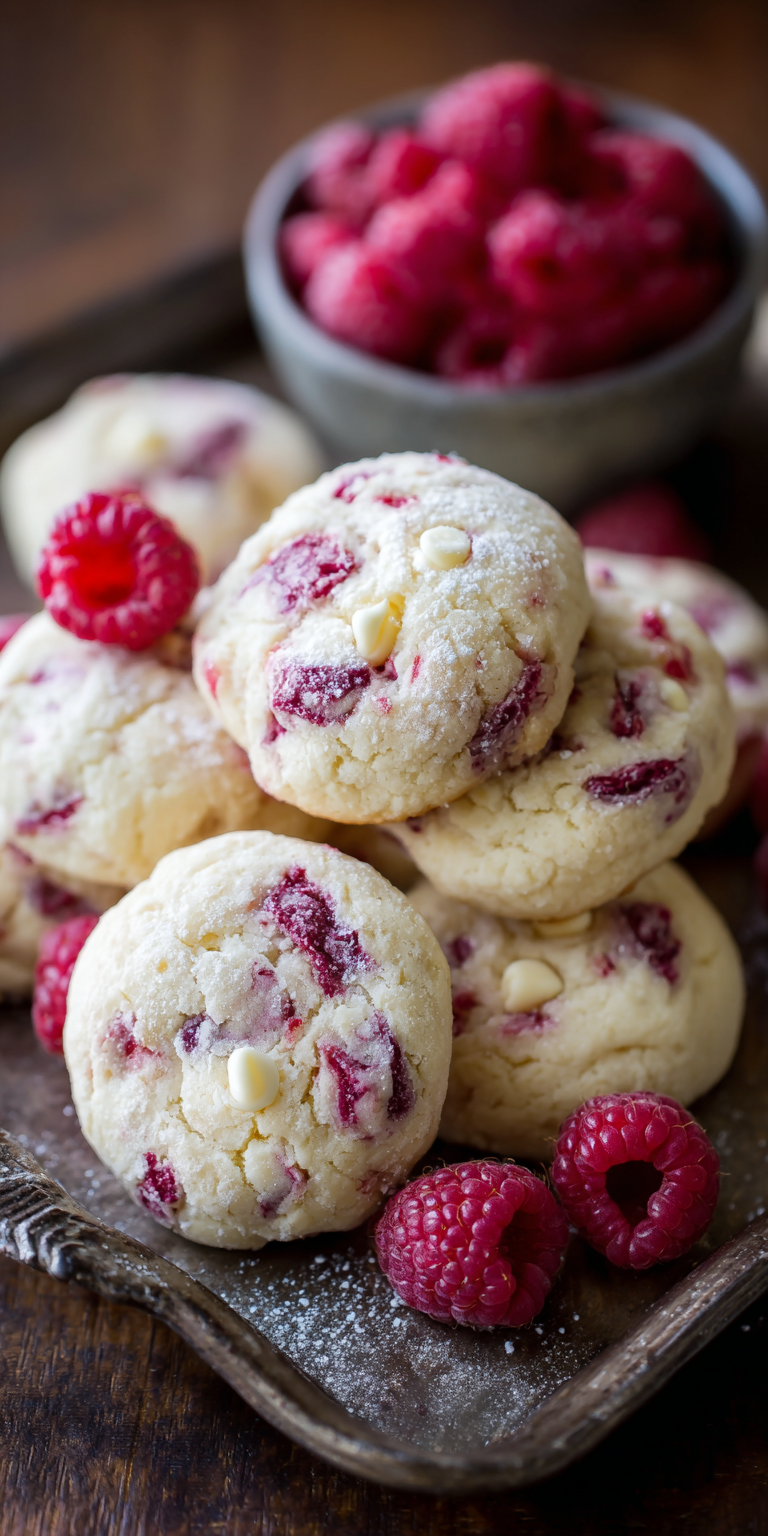 Zesty Lemon Raspberry Cookies: Burst of Summer Flavor! Recipe