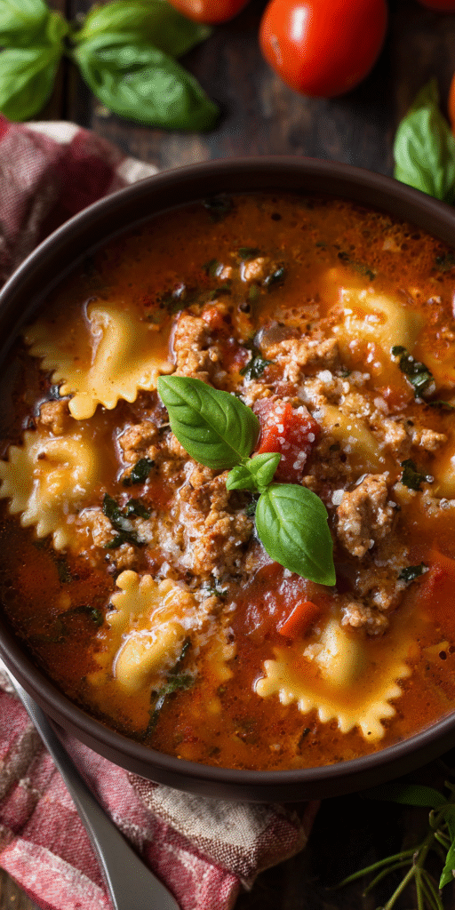 Zesty Spicy Lasagna Soup – Italian Kick in Every Bite Recipe