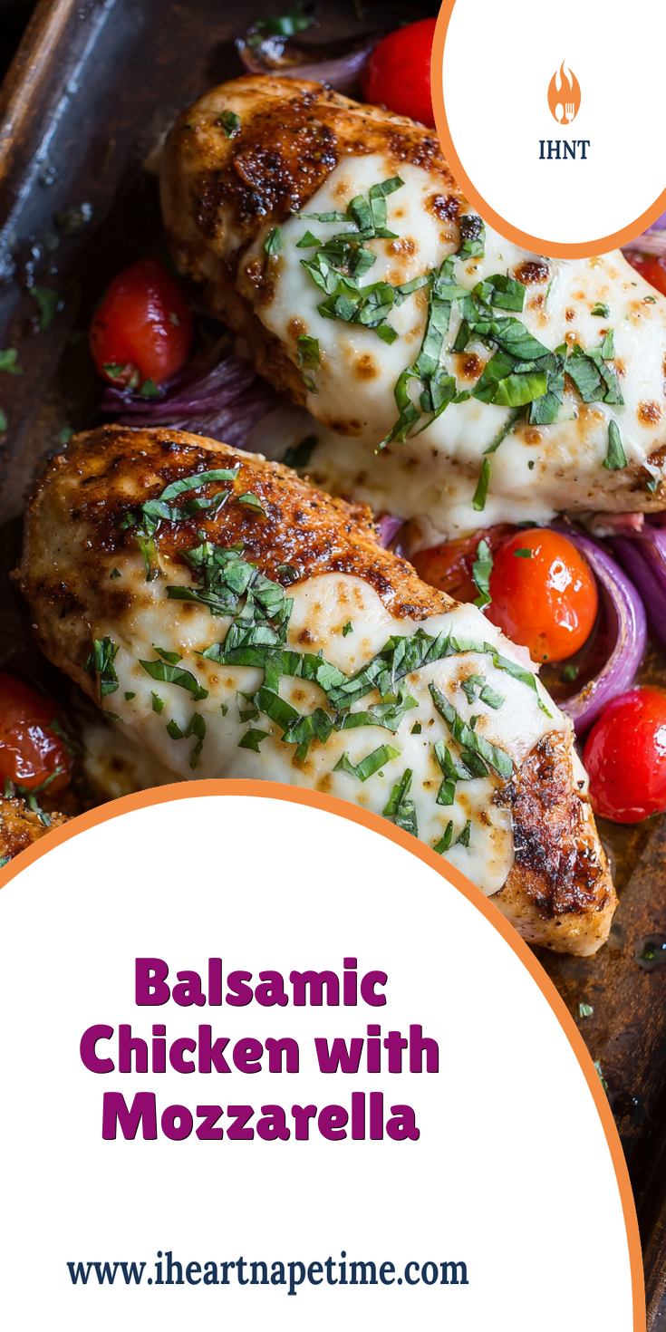 Balsamic Chicken with Mozzarella | Easy One-Pan Dinner Recipe served warm with cozy spices