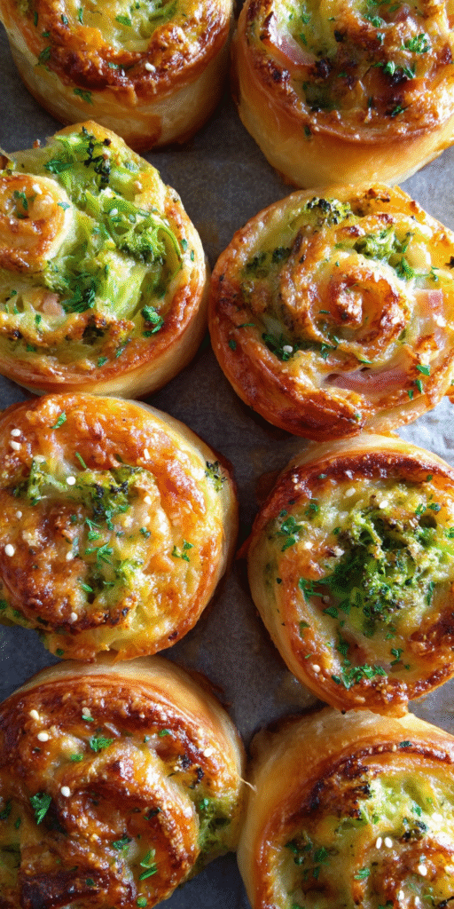 Broccoli Cheese Pinwheels Recipe