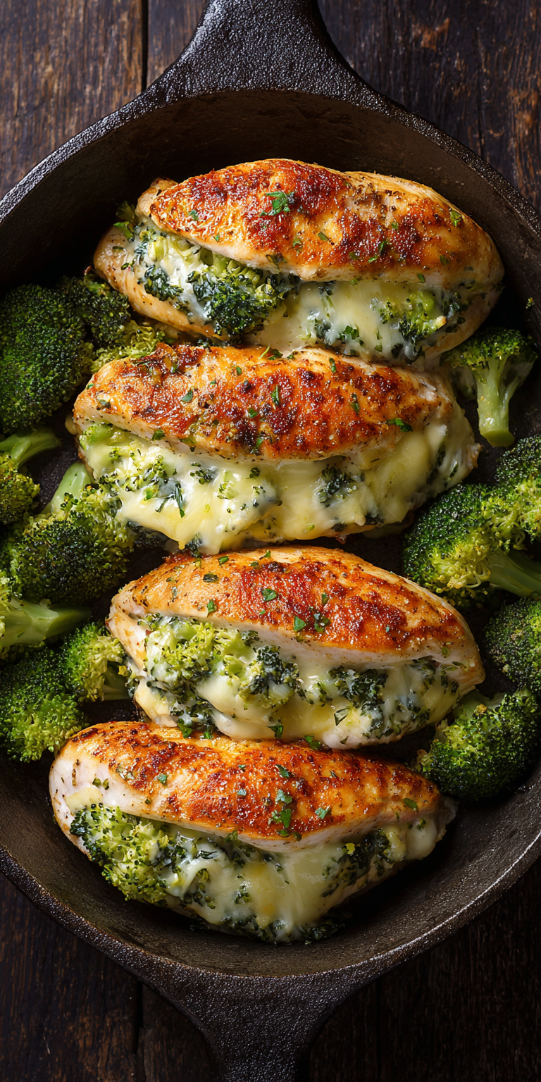 Broccoli Cheese Stuffed Chicken Recipe
