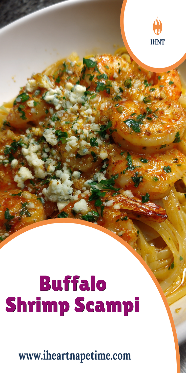 Buffalo Shrimp Scampi Recipe | Easy & Spicy Dinner Idea served warm with cozy spices