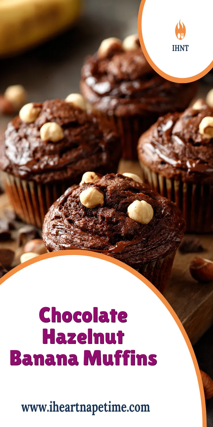 Chocolate Hazelnut Banana Muffins Recipe | Easy Baking Ideas served warm with cozy spices