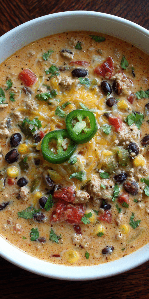 Creamy Fiesta Taco Soup Recipe