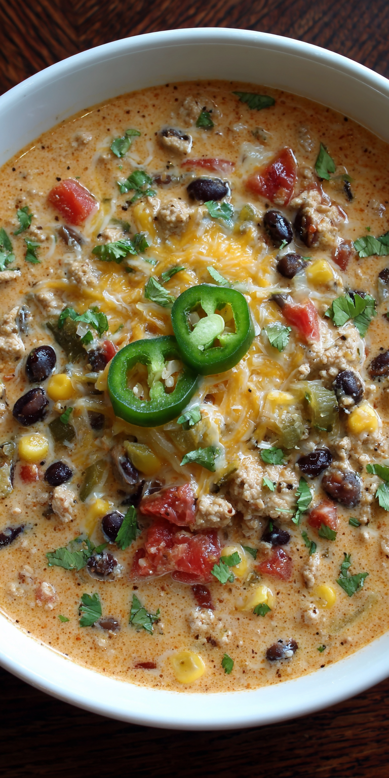 Creamy Fiesta Taco Soup Recipe