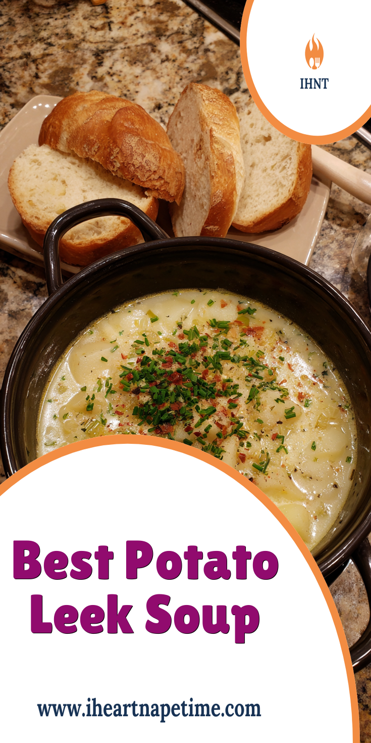 Creamy Potato Leek Soup Recipe | Easy & Comforting served warm with cozy spices