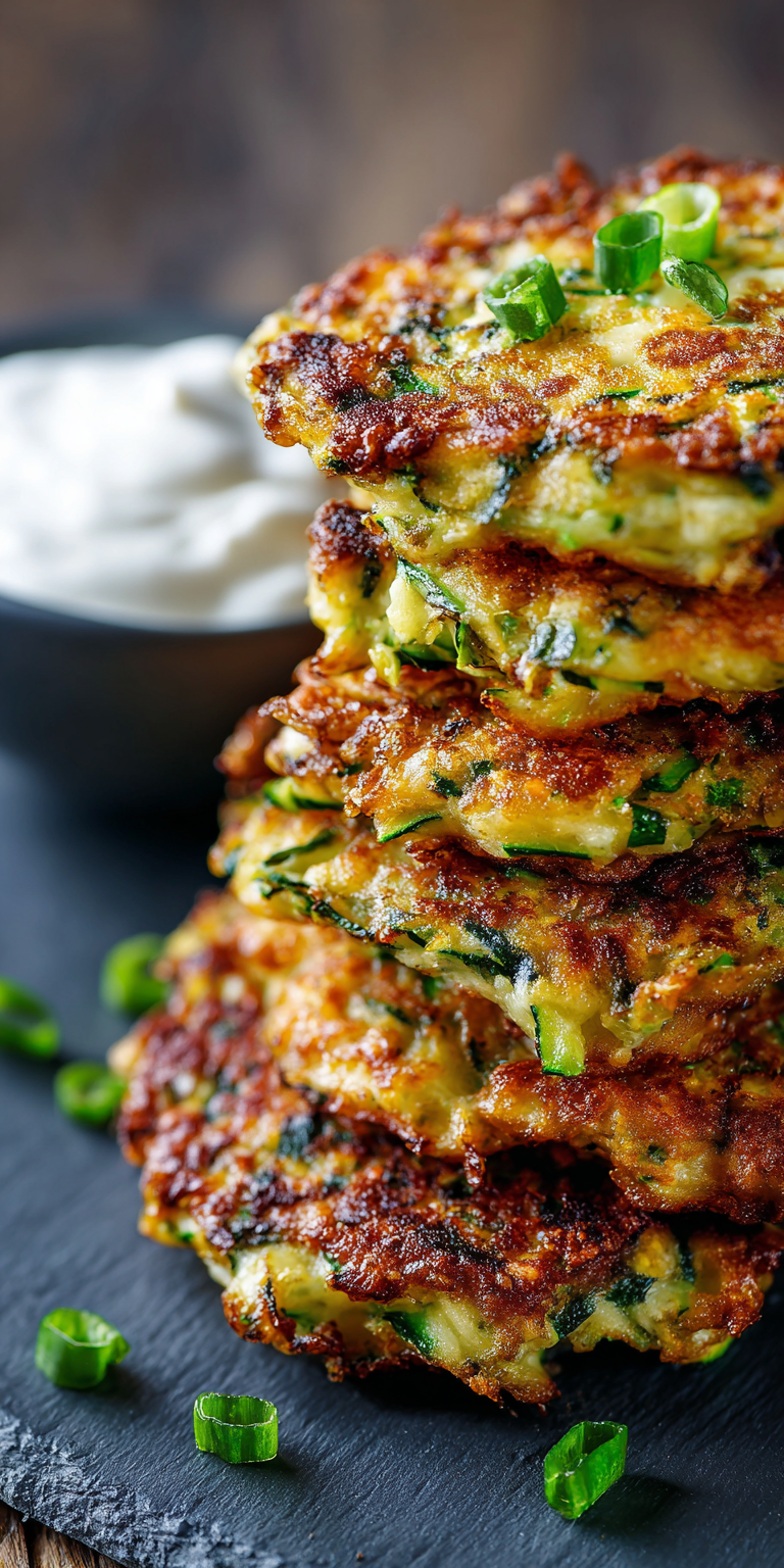 Cheesy Zucchini Fritters Recipe